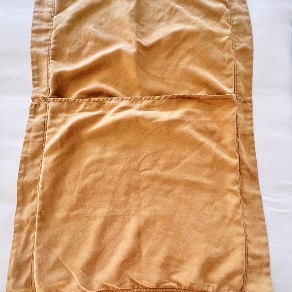 PAIR WOOLRICH  King Size Pillow Shams Ultra Suede Tan Flanged Western 39" x 24" - Picture 5 of 14